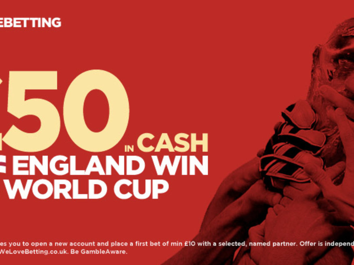Bet England To Win World Cup